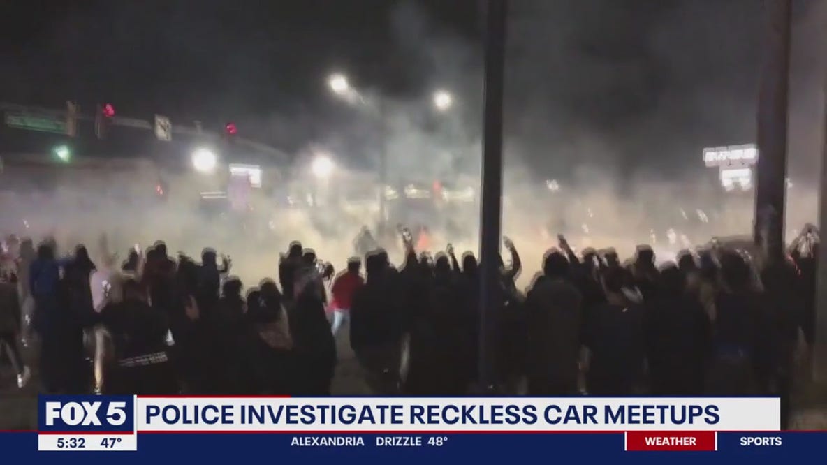 Chaotic scene unfolds after police try to disperse crowd of reckless drivers in Takoma Park